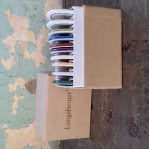 Longaberger pottery test tiles set